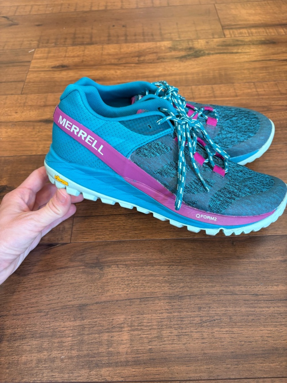 Women's Merrell Antora Athletic Shoes QForm2 Vibram Soles Size 7.5 EUC
